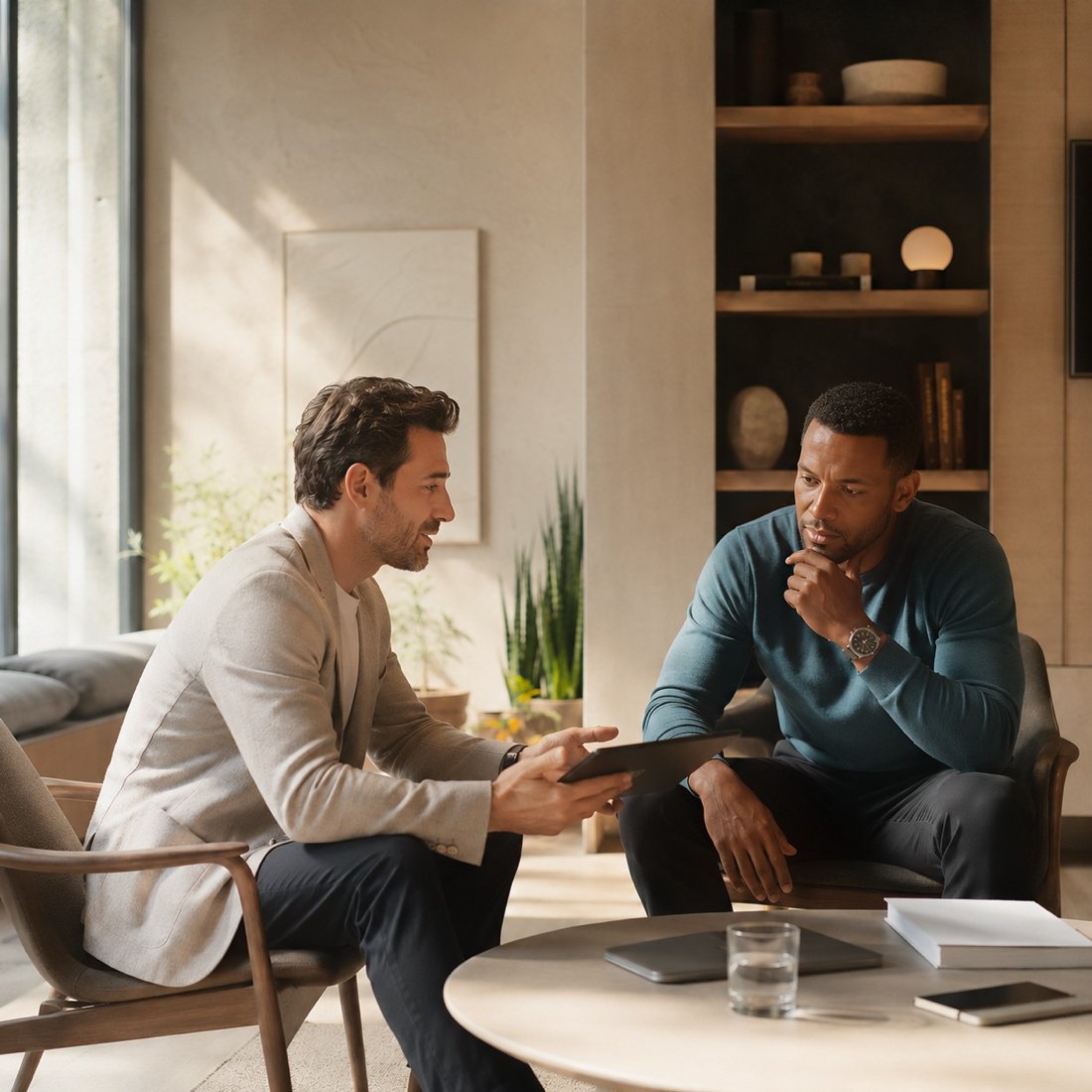 A one-to-one consulting conversation