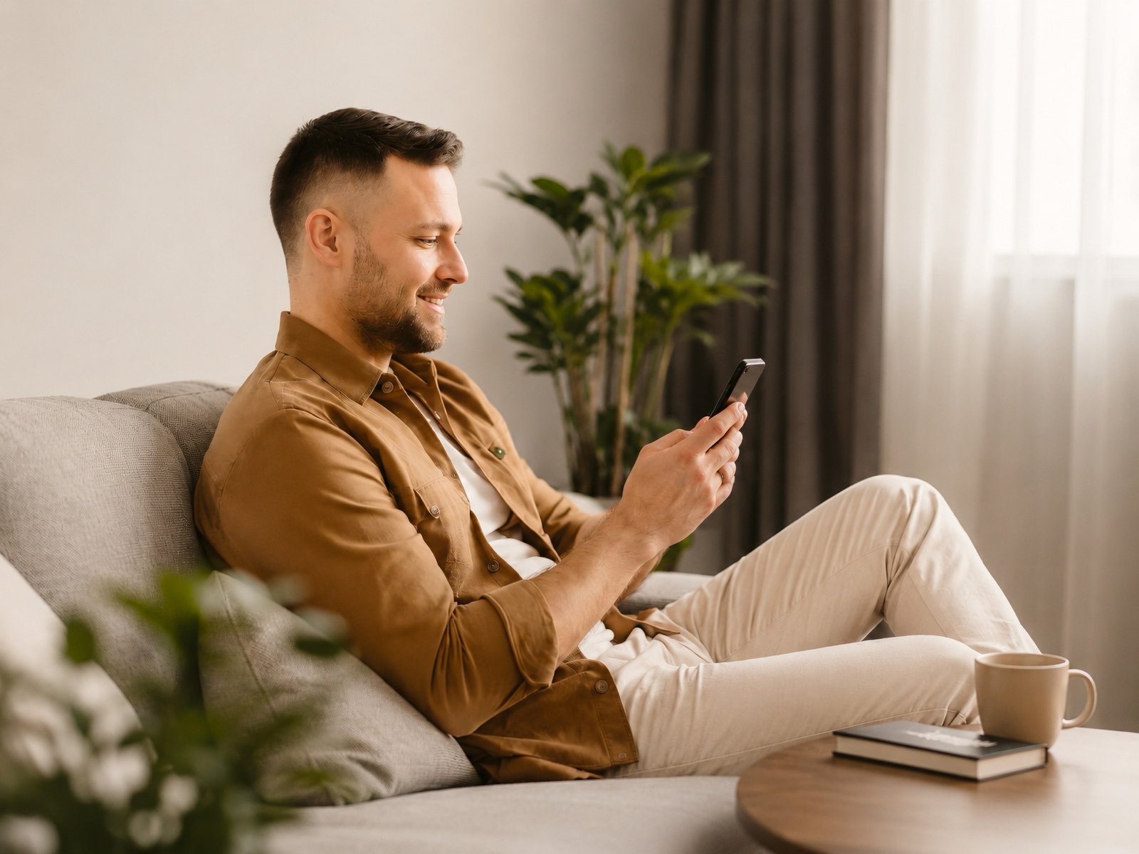 A member using the Braiten app at home